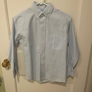 Bella Bliss Blue Dress Shirt Classic Oxford Style size 8